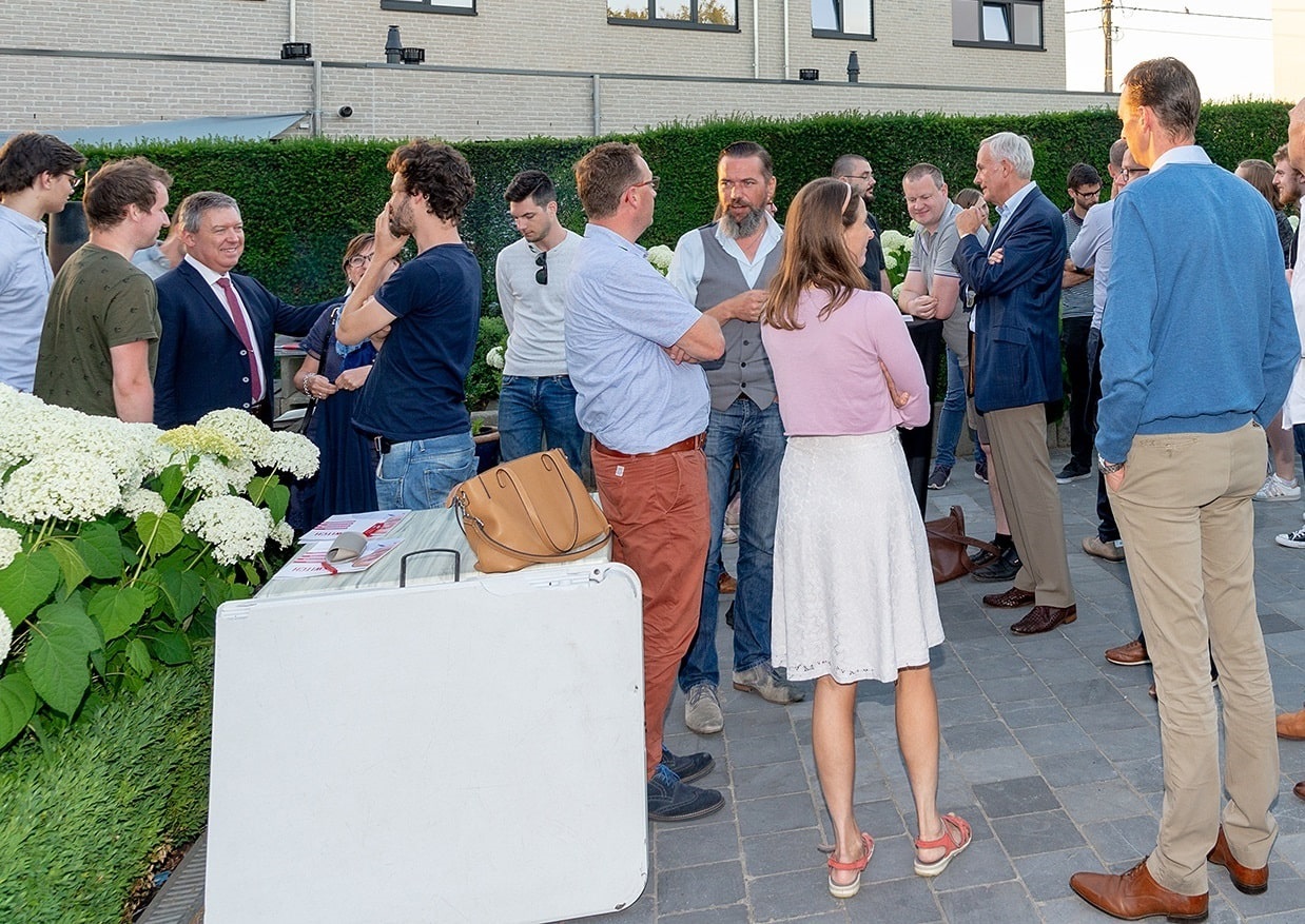 people together in a garden