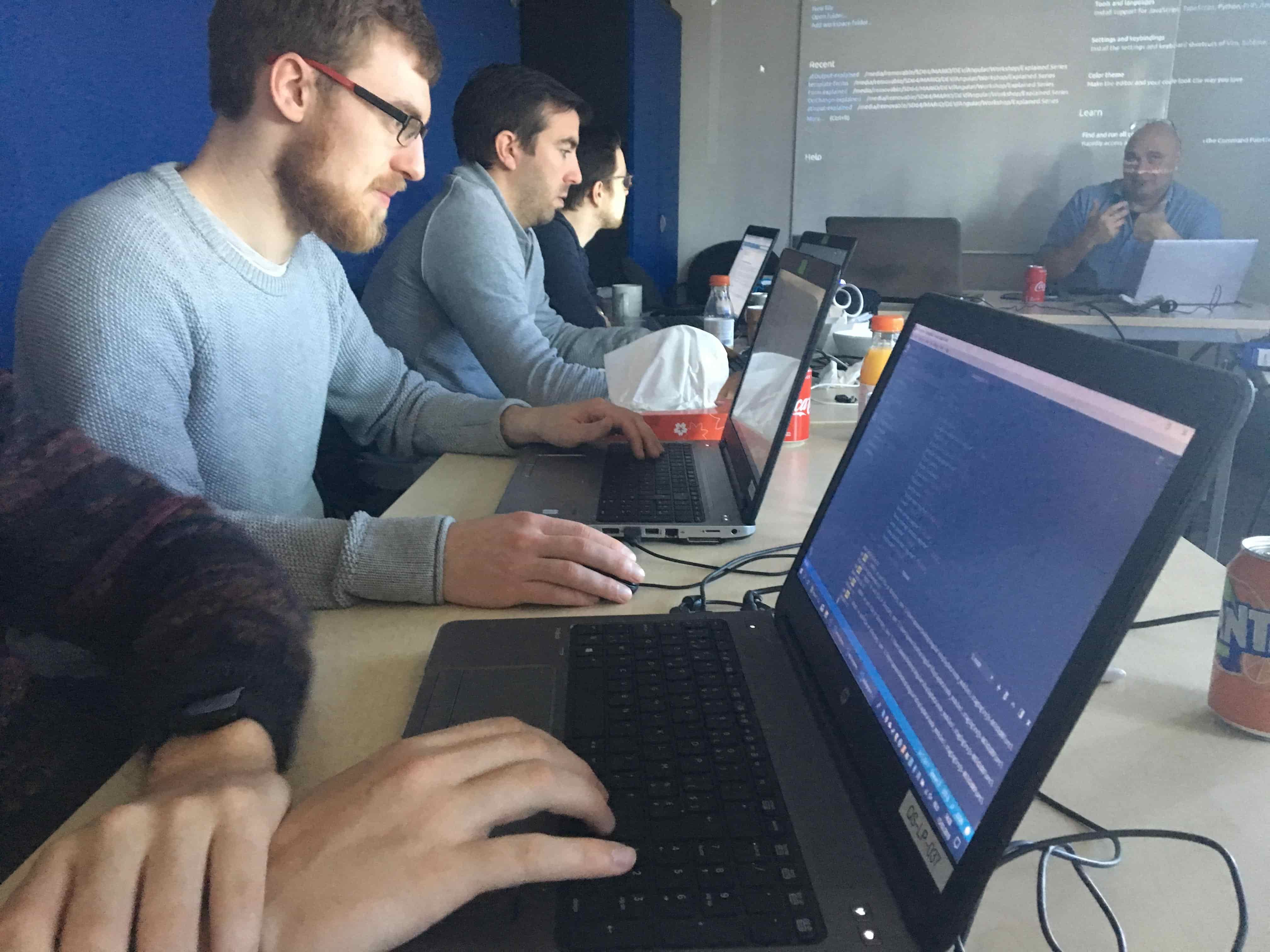 colleagues coding